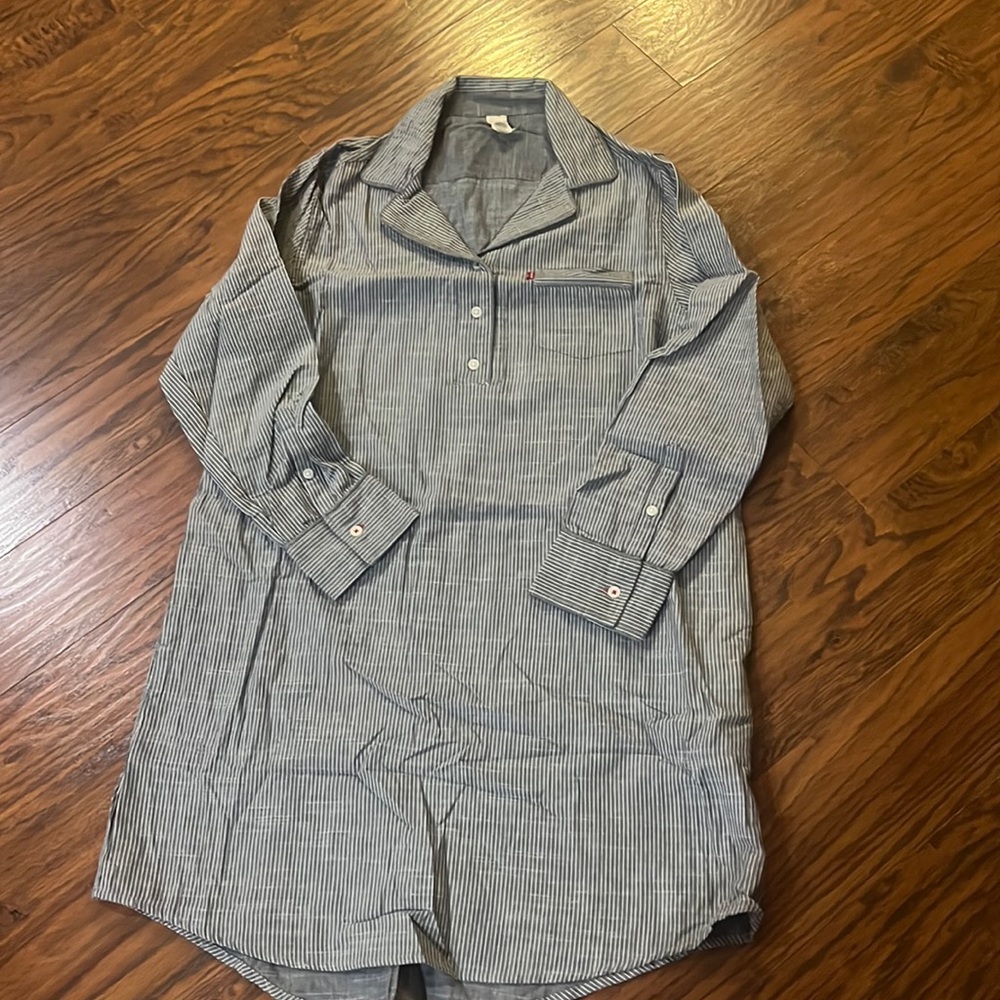 Levi’s Striped Button Up Sleep Shirt